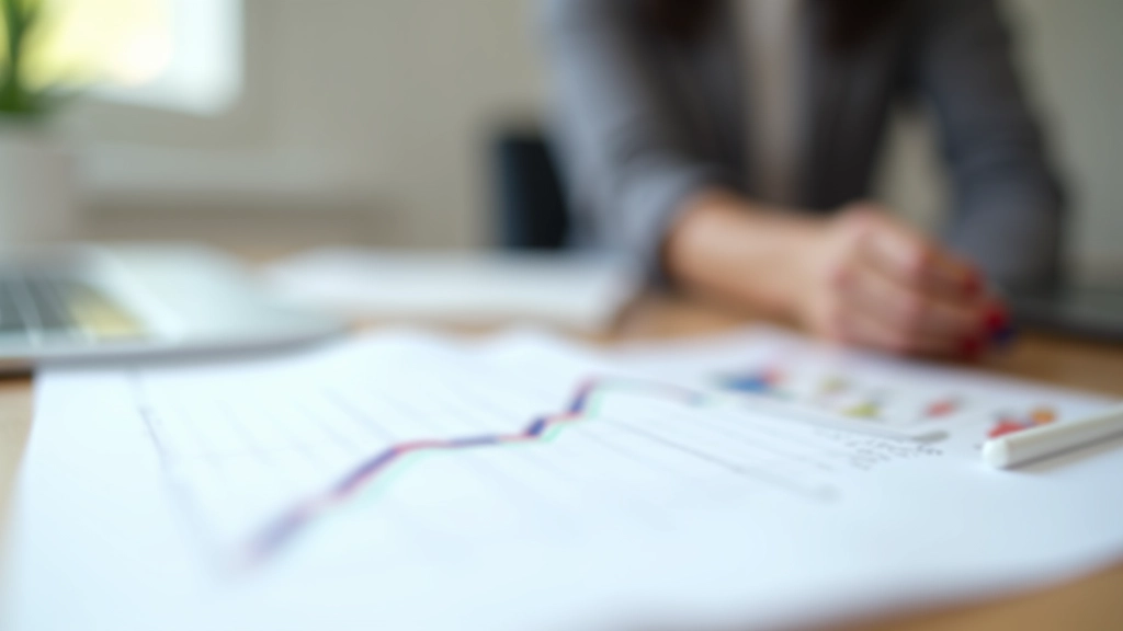 Gráfico progressivo de linha ascendente desenhado em um papel quadriculado com cores vibrantes